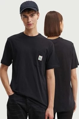 Zdjęcie produktu Kaotiko t-shirt bawełniany kolor czarny z aplikacją AP028-03-G002