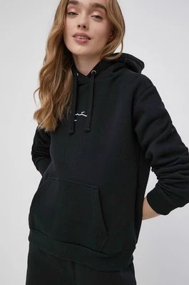 Zdjęcie produktu Karl Kani bluza damska kolor czarny z kapturem z aplikacją KKWQ32004BLK-black