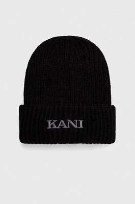 Zdjęcie produktu Karl Kani czapka kolor czarny z grubej dzianiny