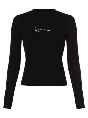 Zdjęcie produktu Karl Kani Damska koszulka z długim rękawem Kobiety Bawełna czarny jednolity,