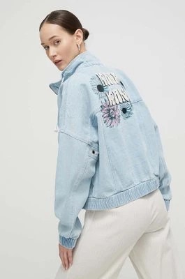 Zdjęcie produktu Karl Kani kurtka jeansowa damska kolor niebieski przejściowa oversize