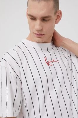 Zdjęcie produktu Karl Kani t-shirt bawełniany kolor biały wzorzysty