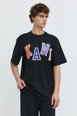 Zdjęcie produktu Karl Kani t-shirt bawełniany męski kolor czarny z nadrukiem