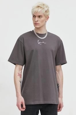 Zdjęcie produktu Karl Kani t-shirt bawełniany męski kolor szary z aplikacją