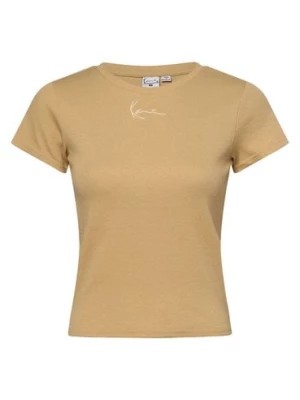 Zdjęcie produktu Karl Kani T-shirt damski Kobiety Bawełna beżowy|brązowy jednolity,