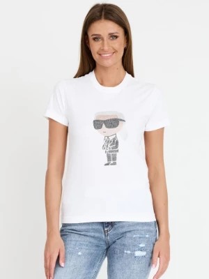 Zdjęcie produktu KARL LAGERFELD Biały t-shirt Ikonik 2.0