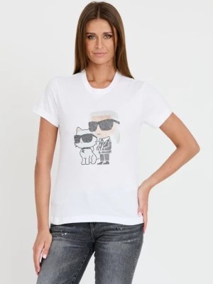 Zdjęcie produktu KARL LAGERFELD Biały t-shirt Ikonik 2.0