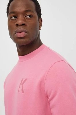 Zdjęcie produktu Karl Lagerfeld bluza męska kolor różowy gładka