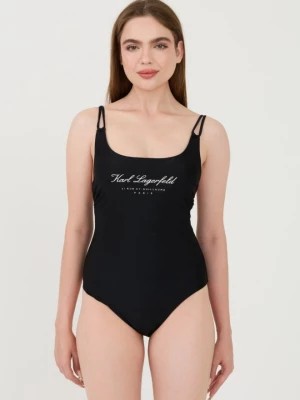 Zdjęcie produktu KARL LAGERFELD Czarny strój kąpielowy Hotel Karl Swimsuit