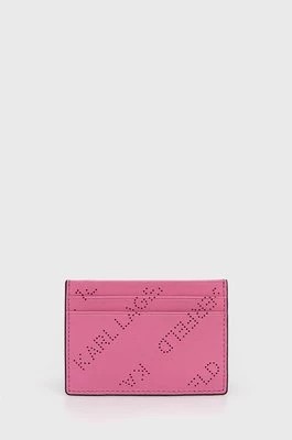 Zdjęcie produktu Karl Lagerfeld etui na karty damski kolor różowy