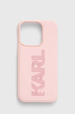 Zdjęcie produktu Karl Lagerfeld etui na telefon iPhone 15 Pro 6.1" kolor różowy