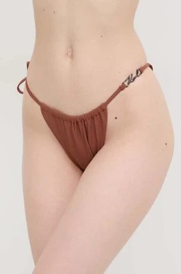 Zdjęcie produktu Karl Lagerfeld figi kąpielowe kolor brązowy