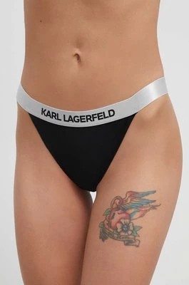 Zdjęcie produktu Karl Lagerfeld figi kąpielowe kolor czarny