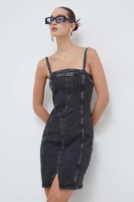 Zdjęcie produktu Karl Lagerfeld Jeans sukienka kolor szary mini dopasowana