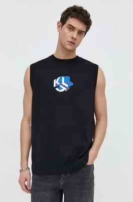 Zdjęcie produktu Karl Lagerfeld Jeans t-shirt bawełniany męski kolor czarny