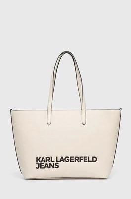 Zdjęcie produktu Karl Lagerfeld Jeans torebka kolor beżowy 245J3006