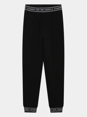 Zdjęcie produktu Karl Lagerfeld Kids Spodnie dresowe Z30031 S Czarny Regular Fit