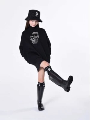 Zdjęcie produktu Karl Lagerfeld Kids Sukienka codzienna Z12249 S Czarny Relaxed Fit