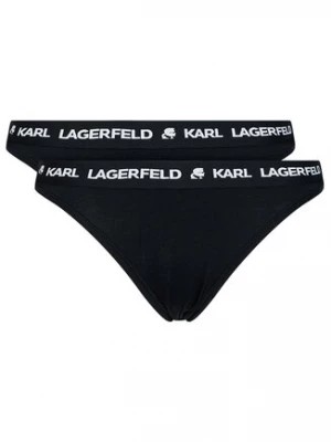 Zdjęcie produktu KARL LAGERFELD Komplet 2 par fig klasycznych Logo Set 211W2127 Czarny