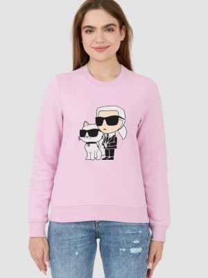 Zdjęcie produktu KARL LAGERFELD Lawendowa bluza Ikonik 2.0 Sweatshirt