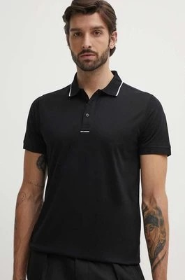 Zdjęcie produktu Karl Lagerfeld polo bawełniane kolor czarny gładki 542200.745002