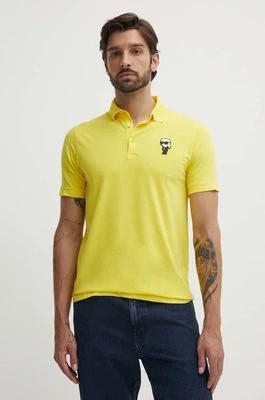 Zdjęcie produktu Karl Lagerfeld polo męski kolor żółty z aplikacją 542221.745022