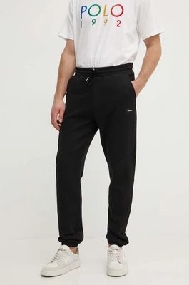 Zdjęcie produktu Karl Lagerfeld spodnie dresowe bawełniane kolor czarny gładkie 245M2112
