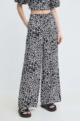 Zdjęcie produktu Karl Lagerfeld spodnie lniane proste high waist