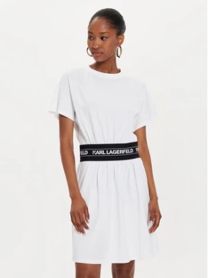 Zdjęcie produktu KARL LAGERFELD Sukienka codzienna 245W1351 Biały Regular Fit