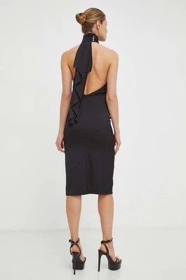Zdjęcie produktu Karl Lagerfeld sukienka kolor czarny midi dopasowana