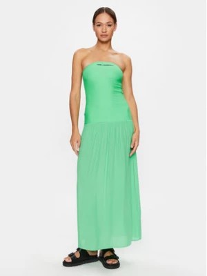 Zdjęcie produktu KARL LAGERFELD Sukienka letnia Straples Beach Dress 231W2206 Zielony Regular Fit