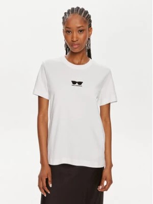 Zdjęcie produktu KARL LAGERFELD T-Shirt 245W1717 Biały Regular Fit