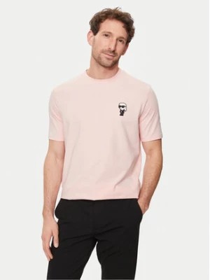 Zdjęcie produktu KARL LAGERFELD T-Shirt 755027 542221 Różowy Regular Fit