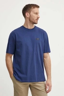 Zdjęcie produktu Karl Lagerfeld t-shirt bawełniany męski kolor niebieski gładki 245M2110