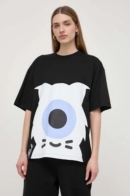 Zdjęcie produktu Karl Lagerfeld t-shirt bawełniany x Darcel Disappoints damski kolor czarny