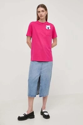 Zdjęcie produktu Karl Lagerfeld t-shirt bawełniany x Darcel Disappoints damski kolor różowy