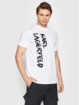 Zdjęcie produktu KARL LAGERFELD T-Shirt Crewneck 755065 521224 Biały Regular Fit