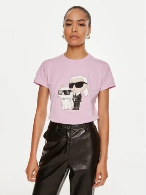 Zdjęcie produktu KARL LAGERFELD T-Shirt Ikonik 2.0 230W1704 Różowy Regular Fit