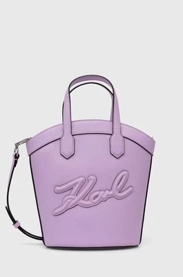 Zdjęcie produktu Karl Lagerfeld torebka kolor fioletowy