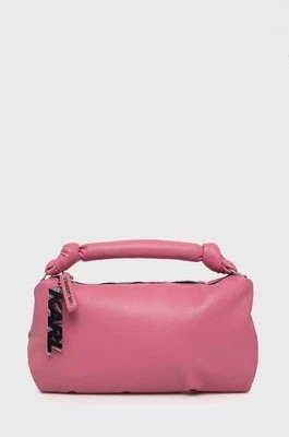 Zdjęcie produktu Karl Lagerfeld torebka skórzana 225W3056 kolor różowy
