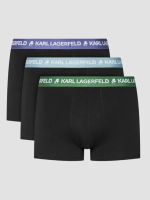 Zdjęcie produktu KARL LAGERFELD Zestaw czarnych bokserek 3PACK Logo Trunk Colorband