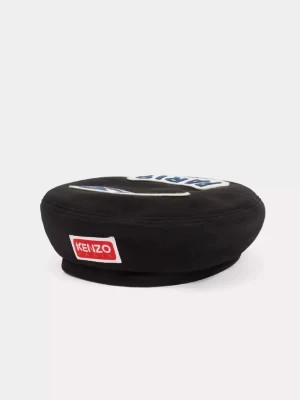 Zdjęcie produktu Kenzo Bawełniany czarny beret z logo