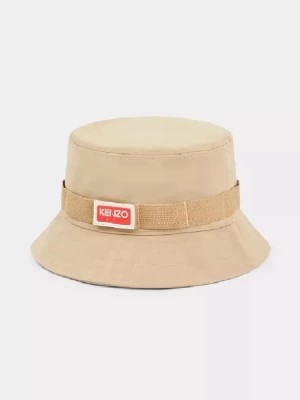 Zdjęcie produktu Kenzo Beżowy kapelusz typu bucket z logo