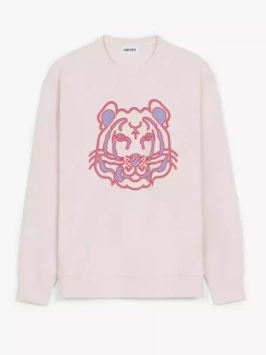 Zdjęcie produktu Kenzo Różowa bluza bez kaptura z tygrysem