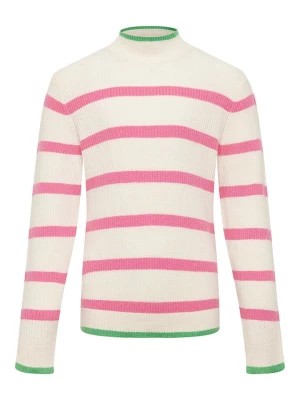 Zdjęcie produktu KIDS ONLY Sweter "Gibi" w kolorze kremowo-różowym rozmiar: 122/128