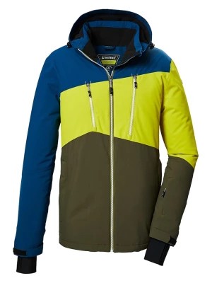 Zdjęcie produktu Killtec Kurtka narciarska w kolorze oliwkowo-limonkowo-niebieskim rozmiar: S