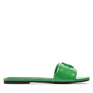 Zdjęcie produktu Klapki Calvin Klein Jeans Flat Sandal Slide Mg Met YW0YW01348 Zielony