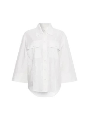 Zdjęcie produktu Klasyczna Biała Koszula z Kieszeniami Heartmade