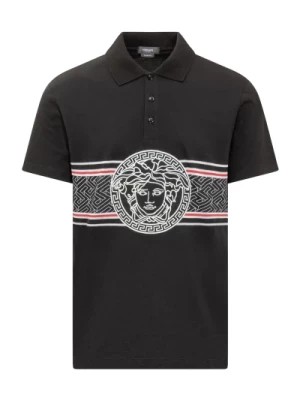 Zdjęcie produktu Klasyczna koszulka polo z kołnierzykiem i logo Meduzy Versace