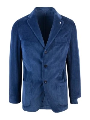 Zdjęcie produktu Klasyczna niebieska bawełniana kurtka Lubiam